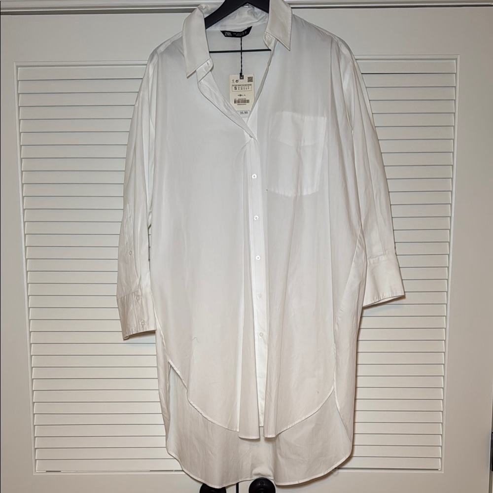 Zara white dress shirt